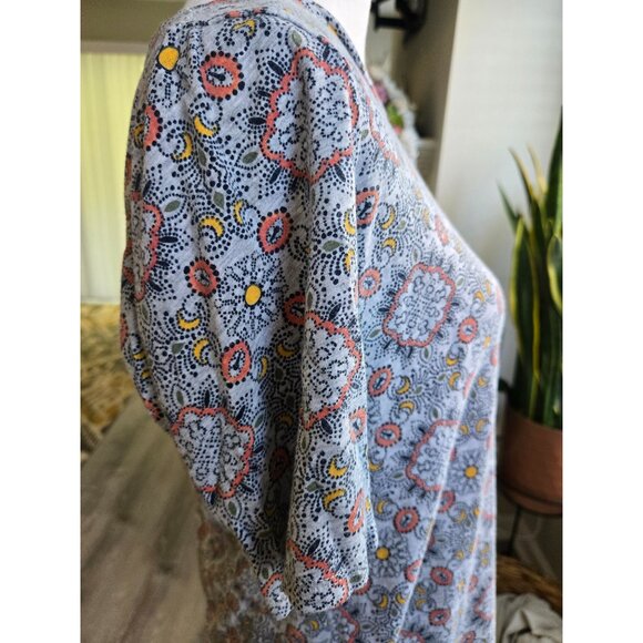 Loft Medallion Vintage Soft Half Sleeve Tee Shirt Medium 100% Cotton - Picture 6 of 7